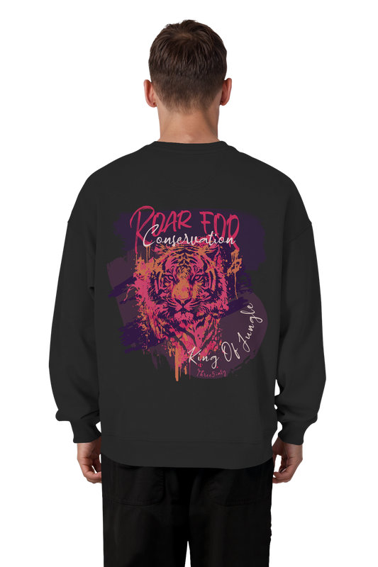 King Of Jungle Lilac / Oversized Sweatshirt
