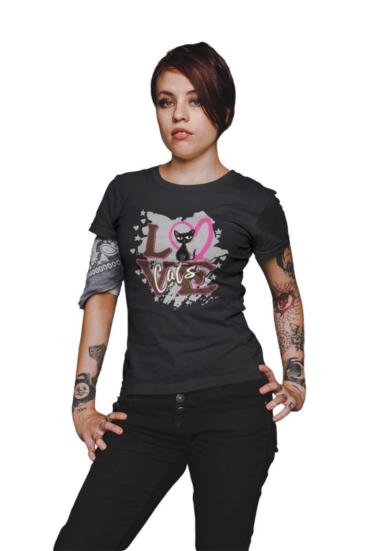 Love Cats / Fitted women's shirt