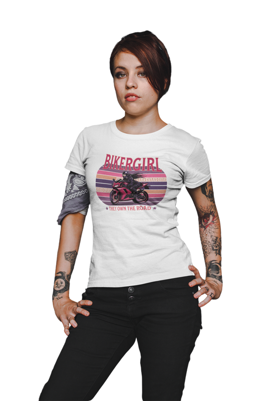 Bikergirl / Fitted Ladies Shirt