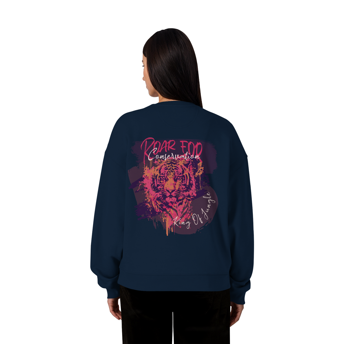 King Of Jungle Lilac / Oversized Sweatshirt