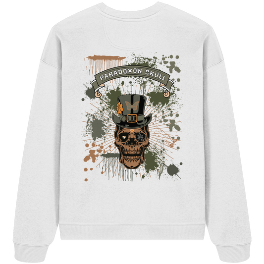 Green Paradoxon Skull - Organic Oversize Sweatshirt