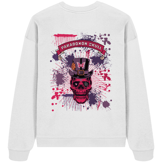 Violett Paradoxon Skull - Organic Oversize Sweatshirt