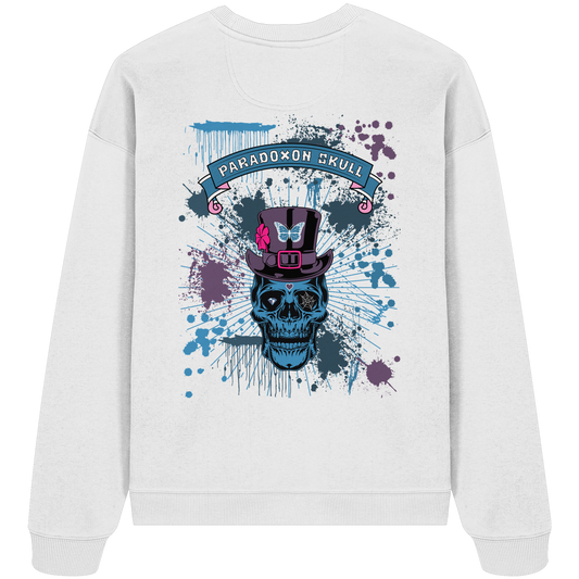 Blue Paradoxon Skull - Organic Oversize Sweatshirt
