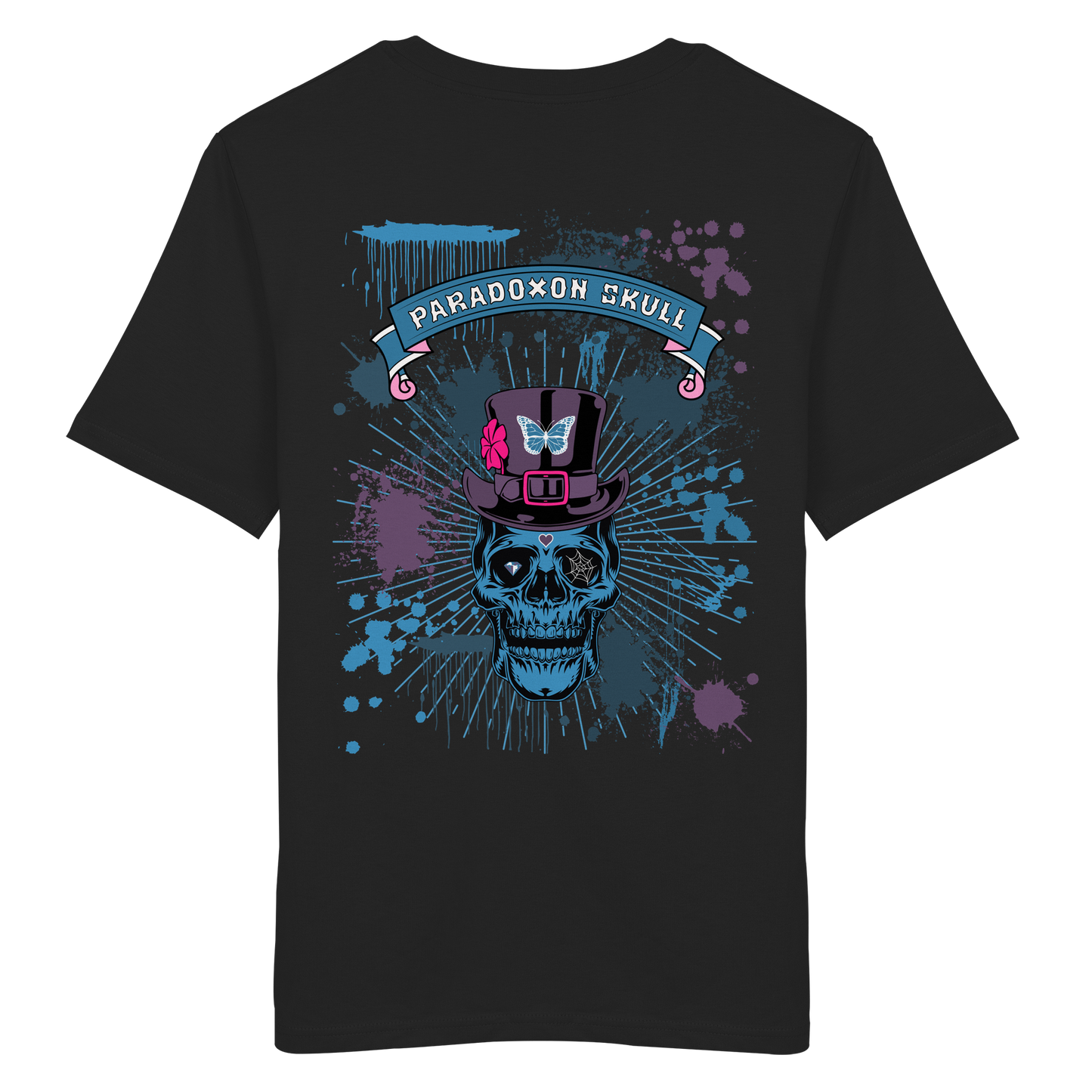 Blue Paradoxon Skull - Organic Shirt