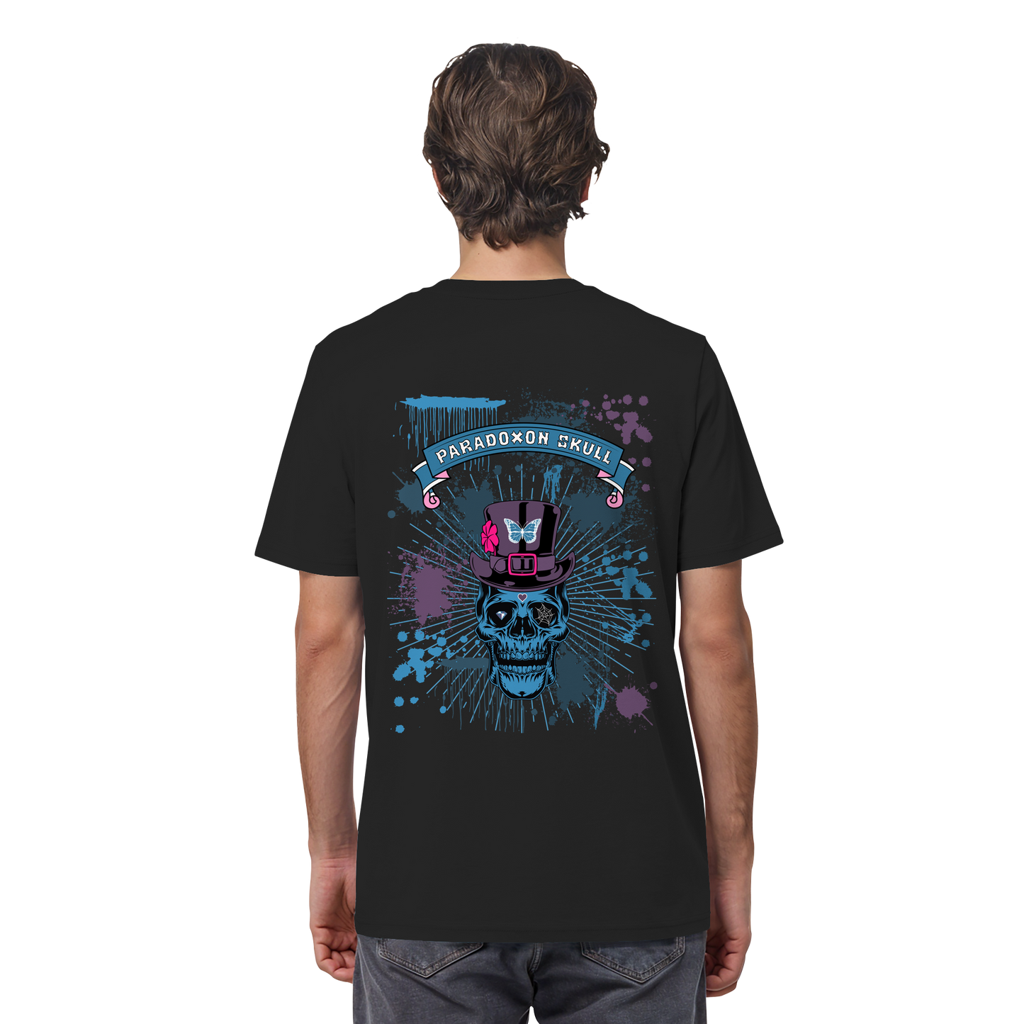 Blue Paradoxon Skull - Organic Shirt