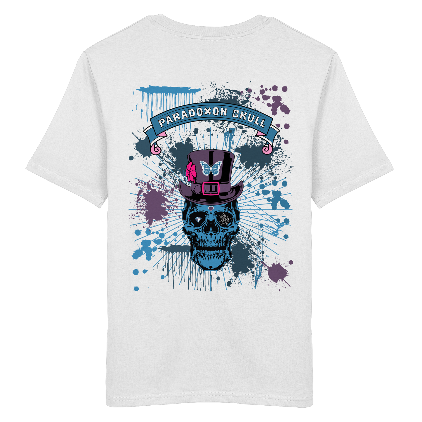 Blue Paradoxon Skull - Organic Shirt