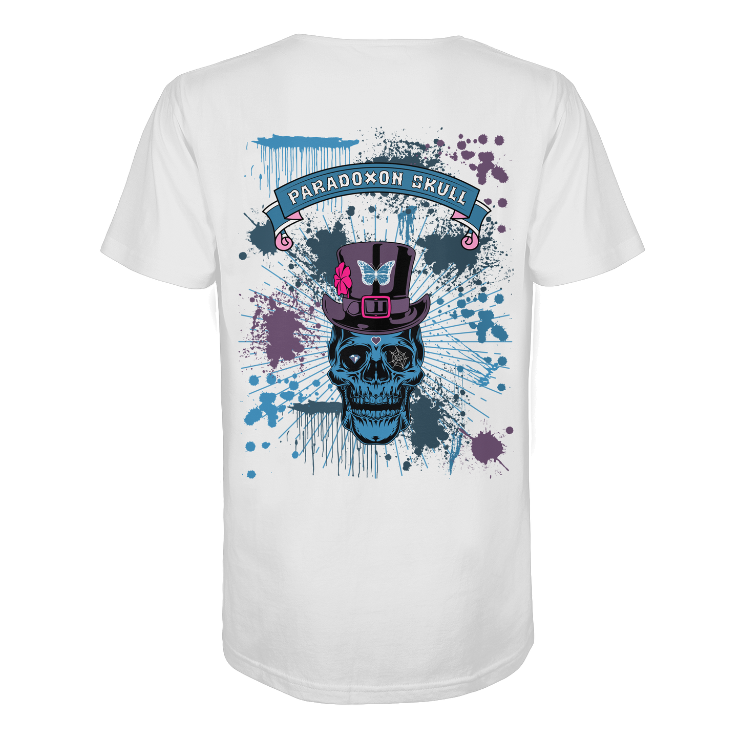 Blue Paradoxon Skull - Organic Shirt