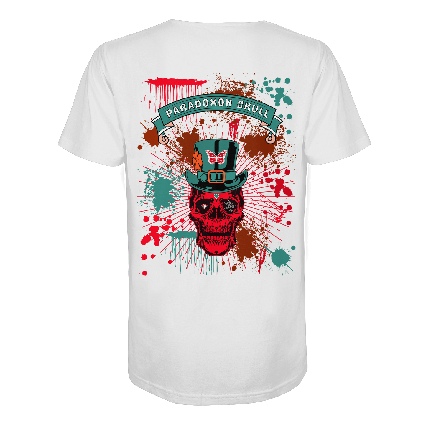 Turquoise Paradoxon Skull - Organic Shirt