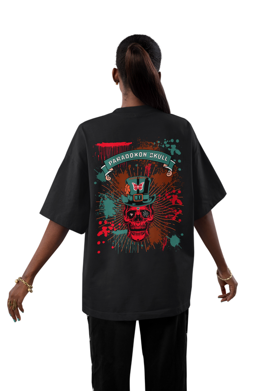Turquoise Paradox Skull / Oversize Shirt