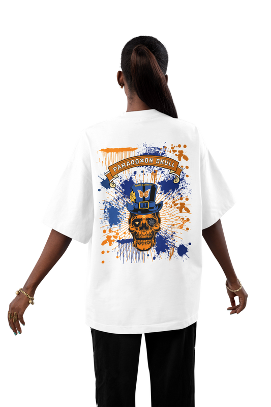 Orange Paradox Skull / Oversize Shirt