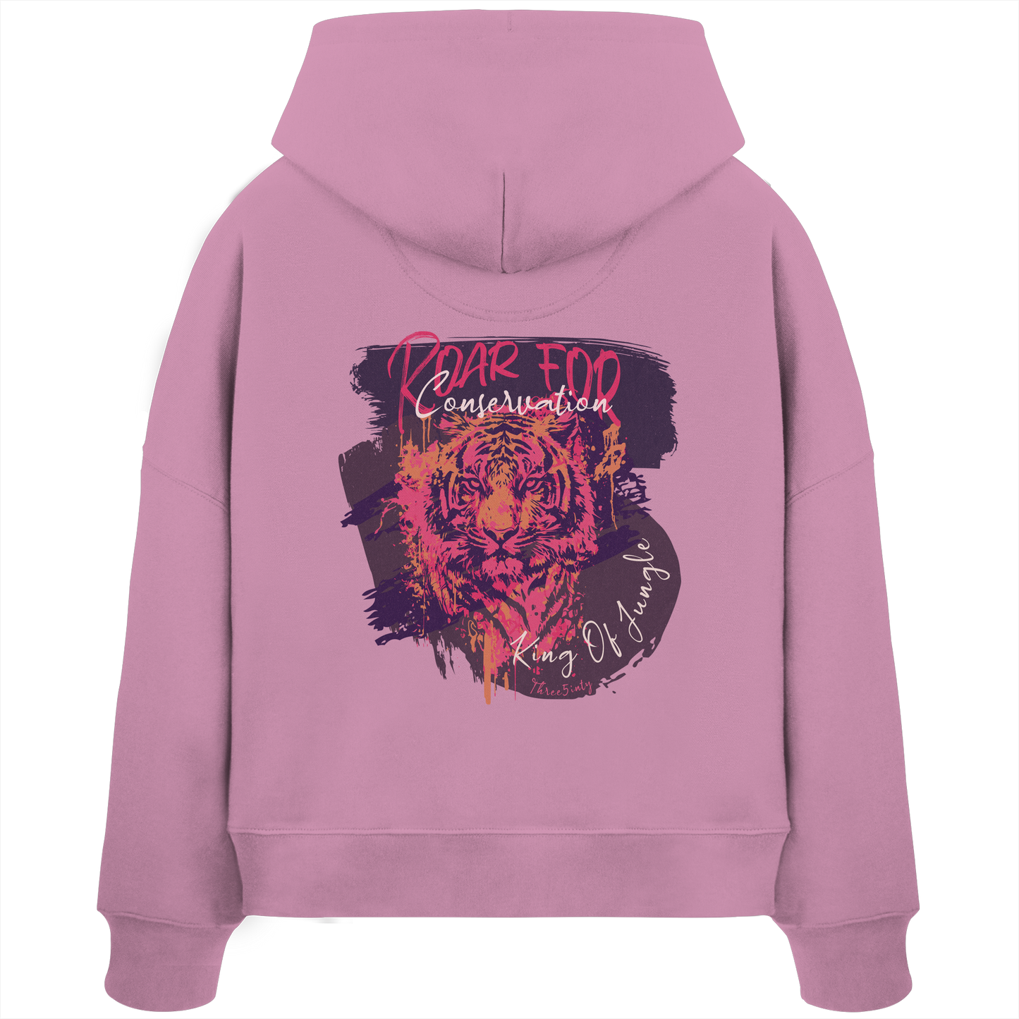 King Of Jungle Lilac / Damen Boxcut Hoodie