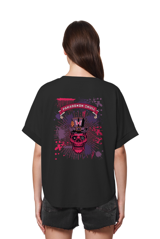 Violett Paradoxon Skull / Ladies Oversize Shirt