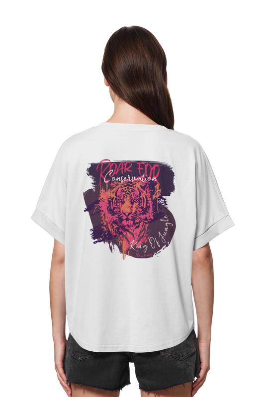 King Of Jungle Lilac / Oversize Ladies Shirt