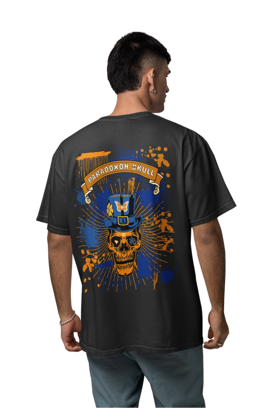 Orange Paradoxon Skull / Oversize Shirt