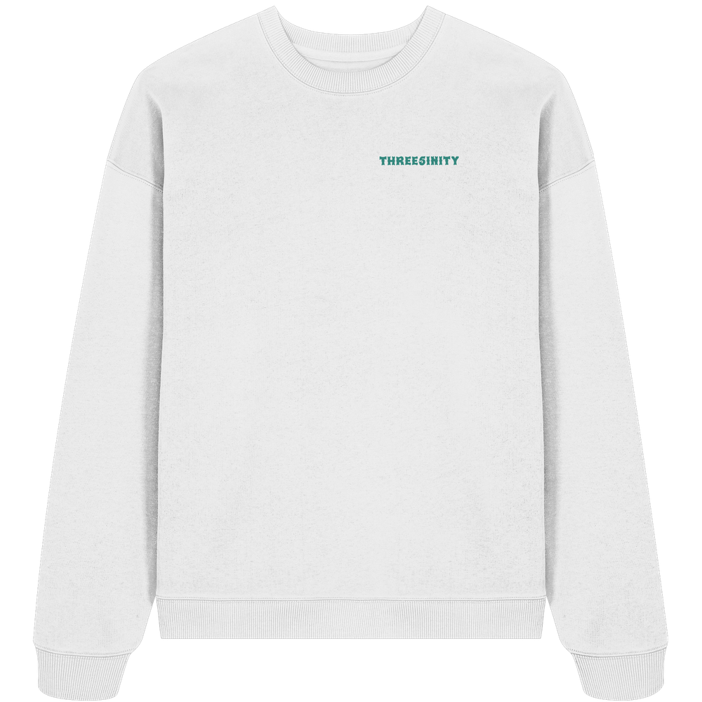 Turquoise Paradoxon Skull / Oversize Sweatshirt