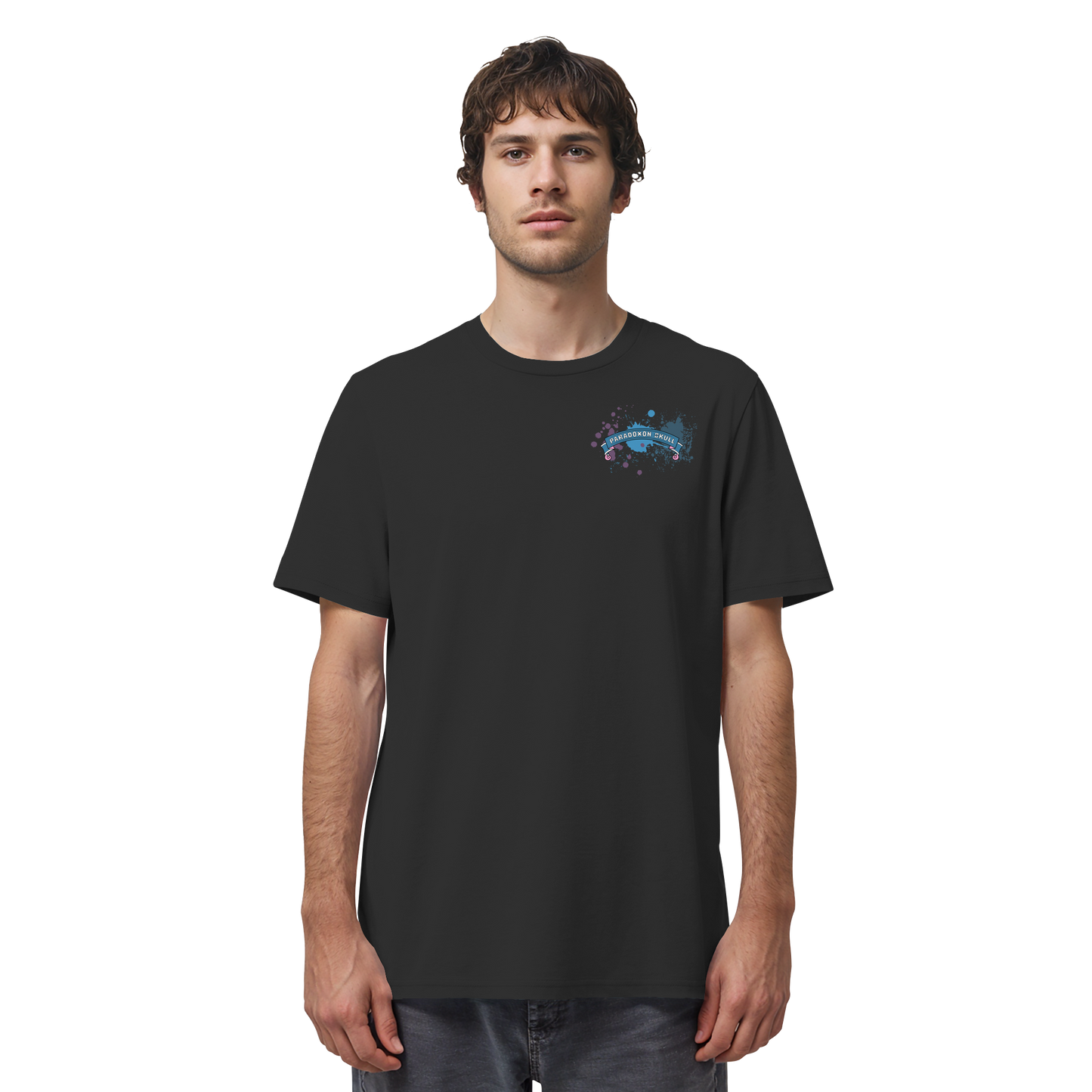 Blue Paradoxon Skull - Organic Shirt
