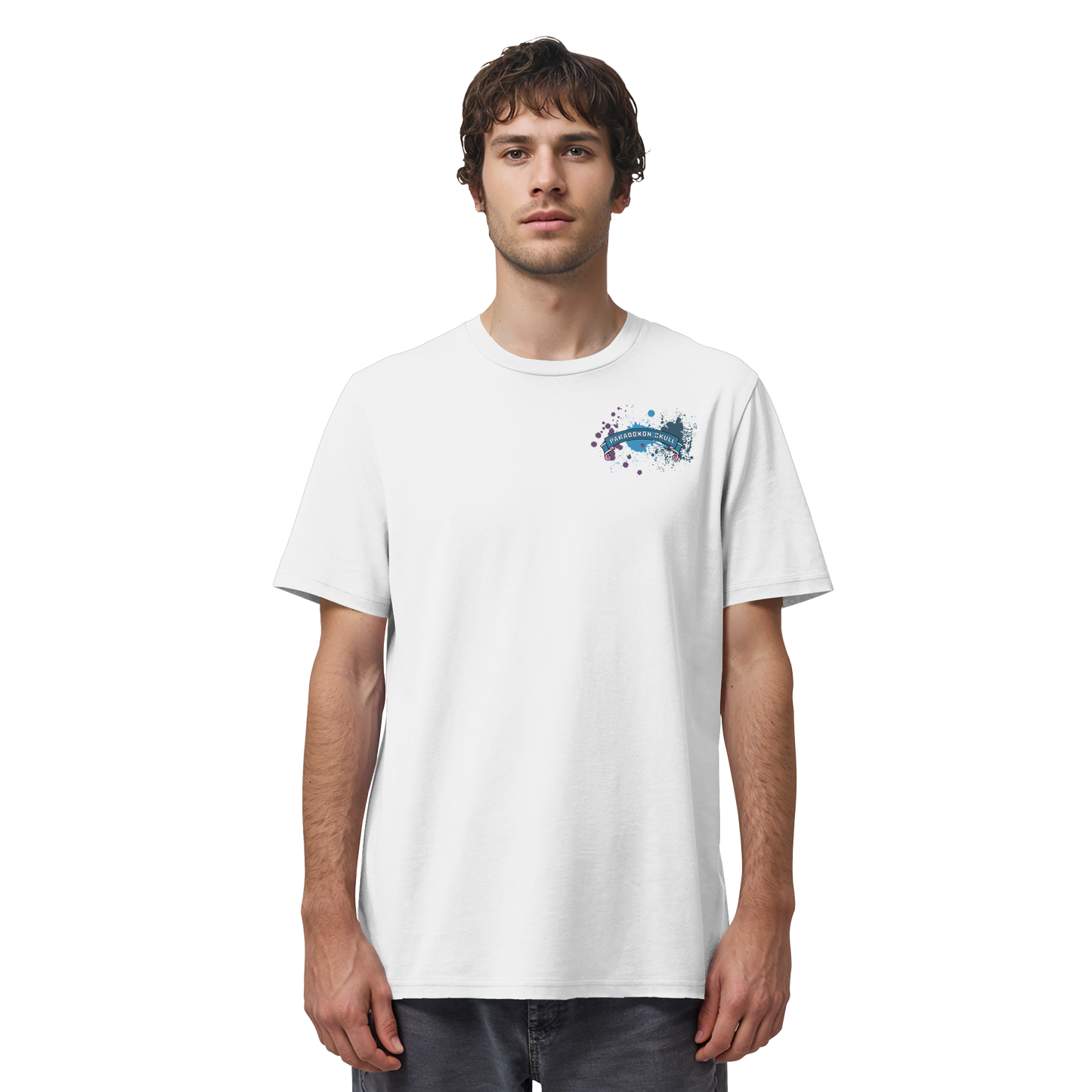 Blue Paradoxon Skull - Organic Shirt