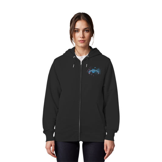 Blue Paradoxon Skull - Organic Zipper