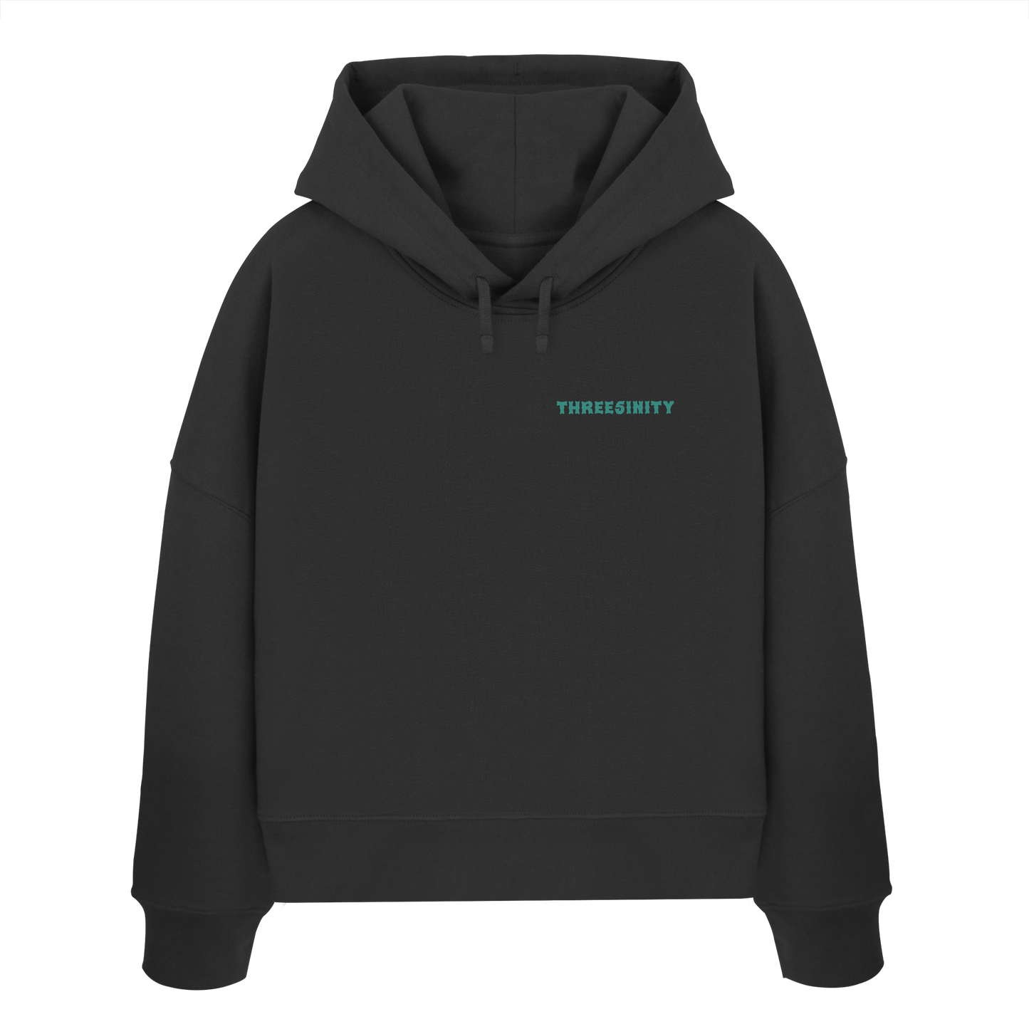 Turquoise Paradoxon Skull / Damen Boxcut Hoodie