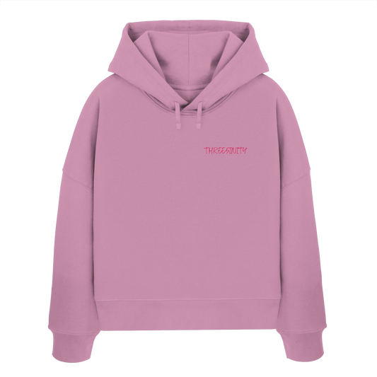 King Of Jungle Lilac / Damen Boxcut Hoodie