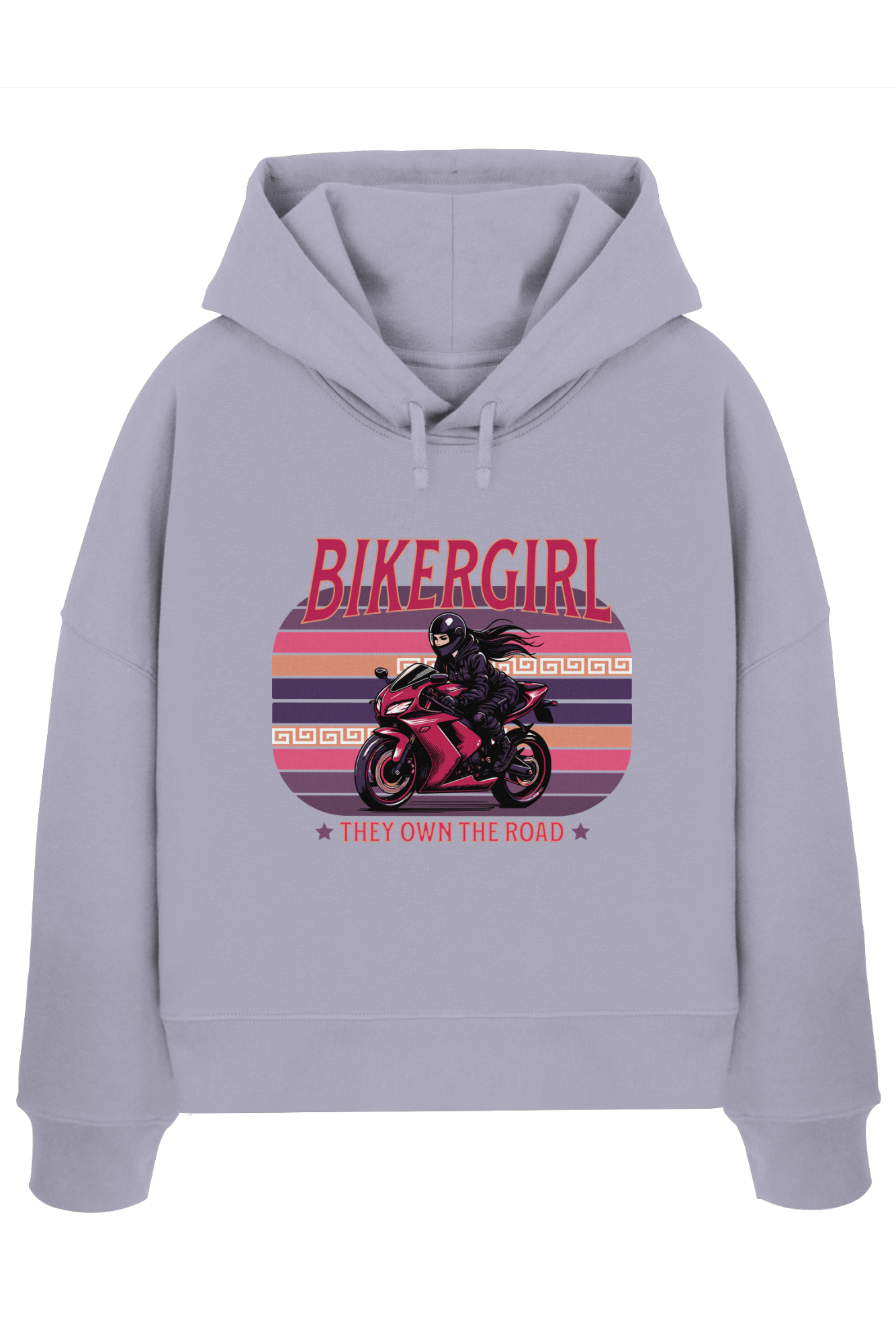 Bikergirl / Damen Boxcut Hoodie