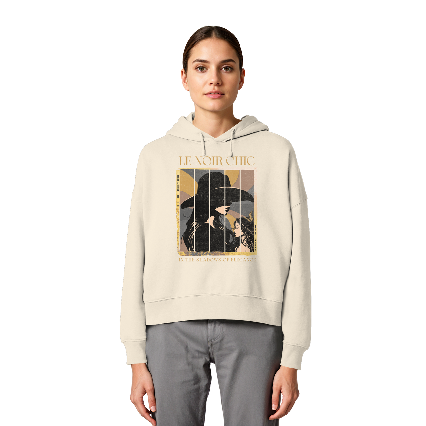 Le Noir Chic / Damen Boxcut Hoodie