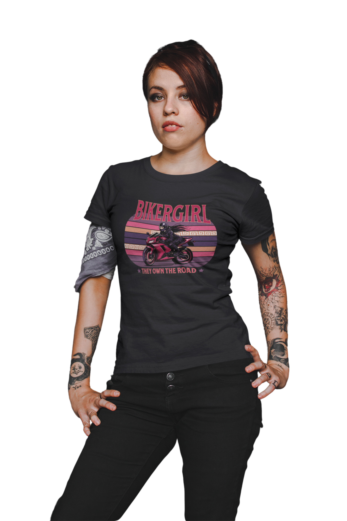 Bikergirl / Fitted Ladies Shirt