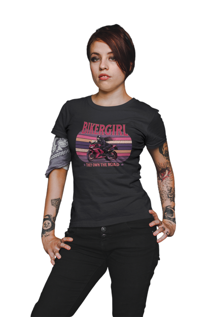 Bikergirl / Fitted Ladies Shirt