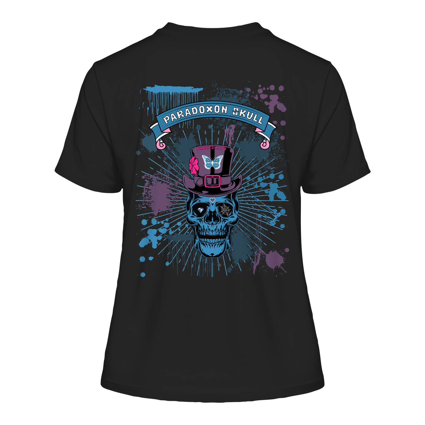 Blue Paradoxon Skull  / Fitted Ladies Shirt