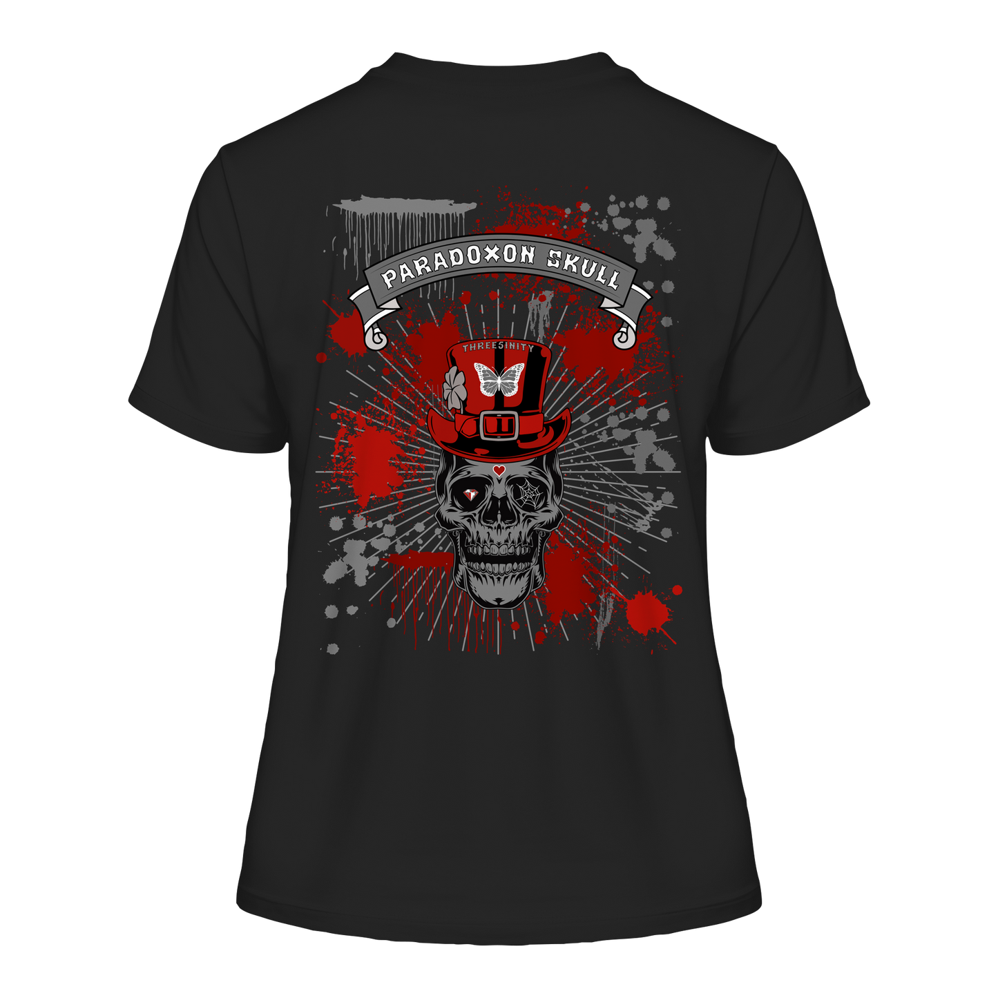 Red Paradoxon Skull / Fitted Ladies Shirt