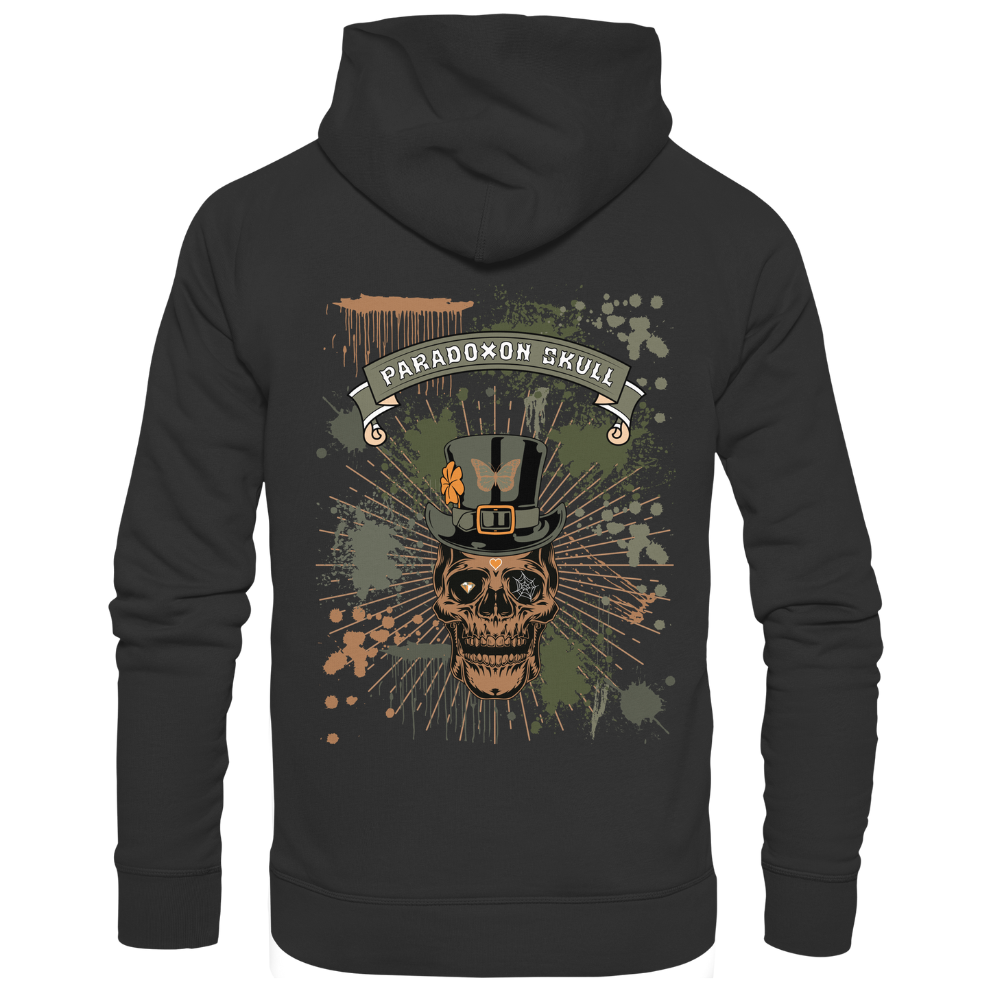 Green Paradoxon Skull / Basic Hoodie