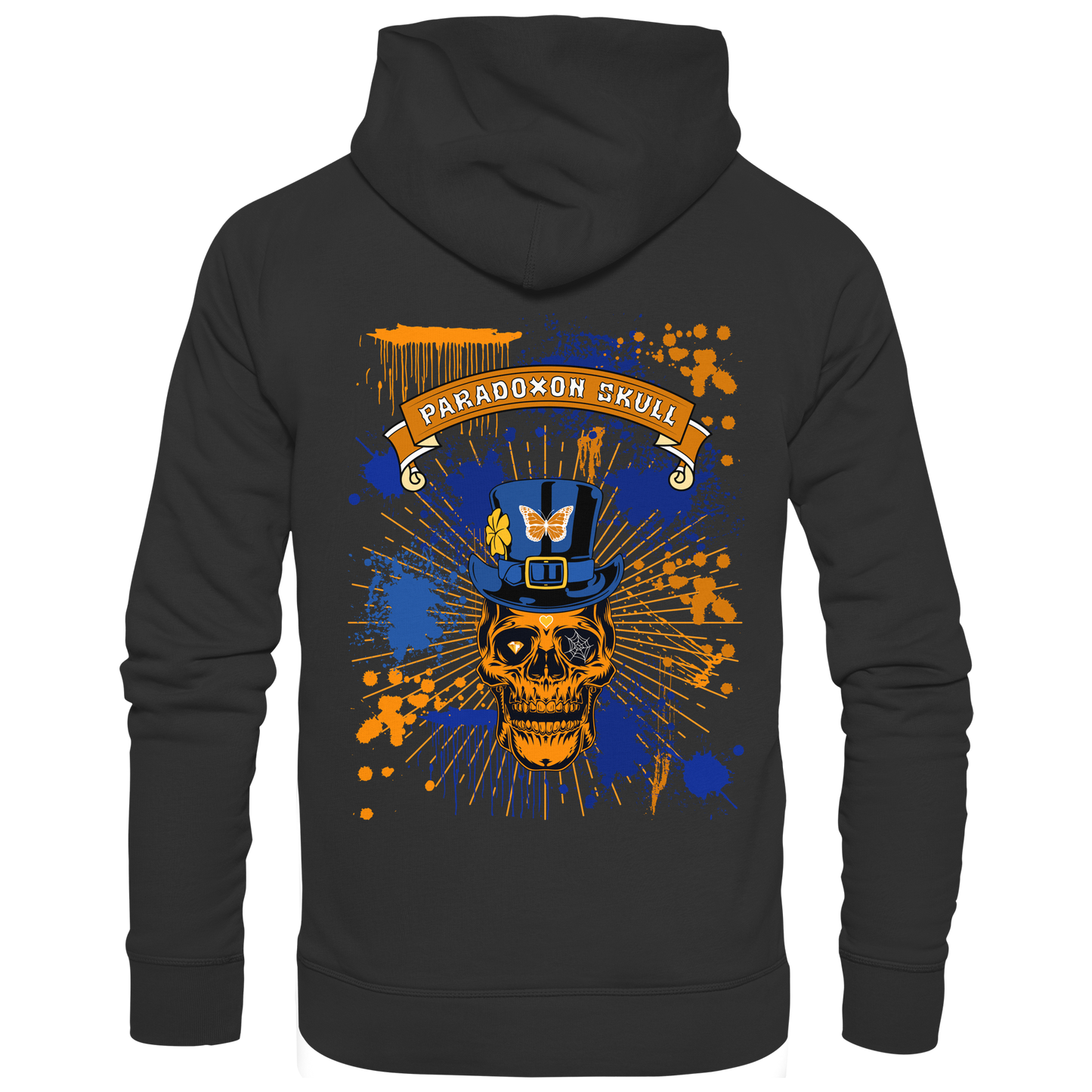 Orange Paradox Skull / Basic Hoodie