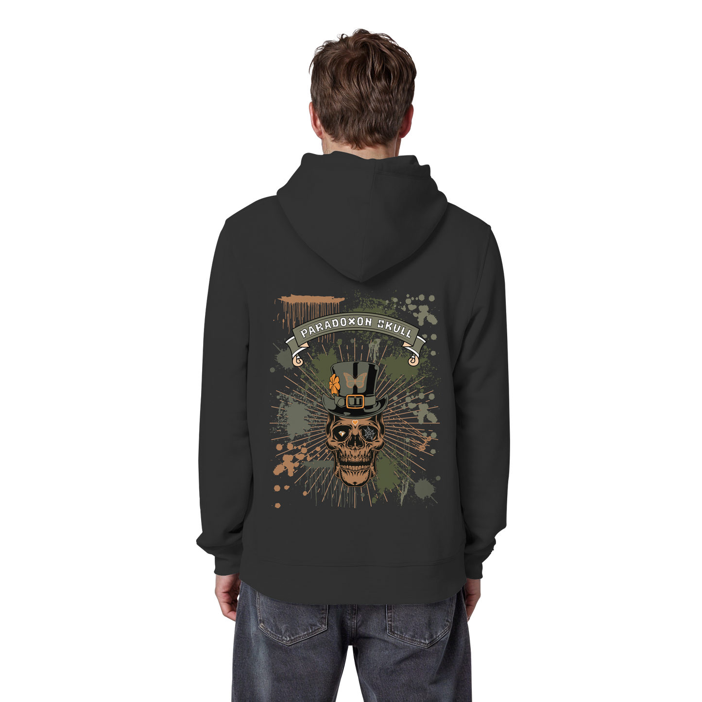 Green Paradoxon Skull / Basic Hoodie