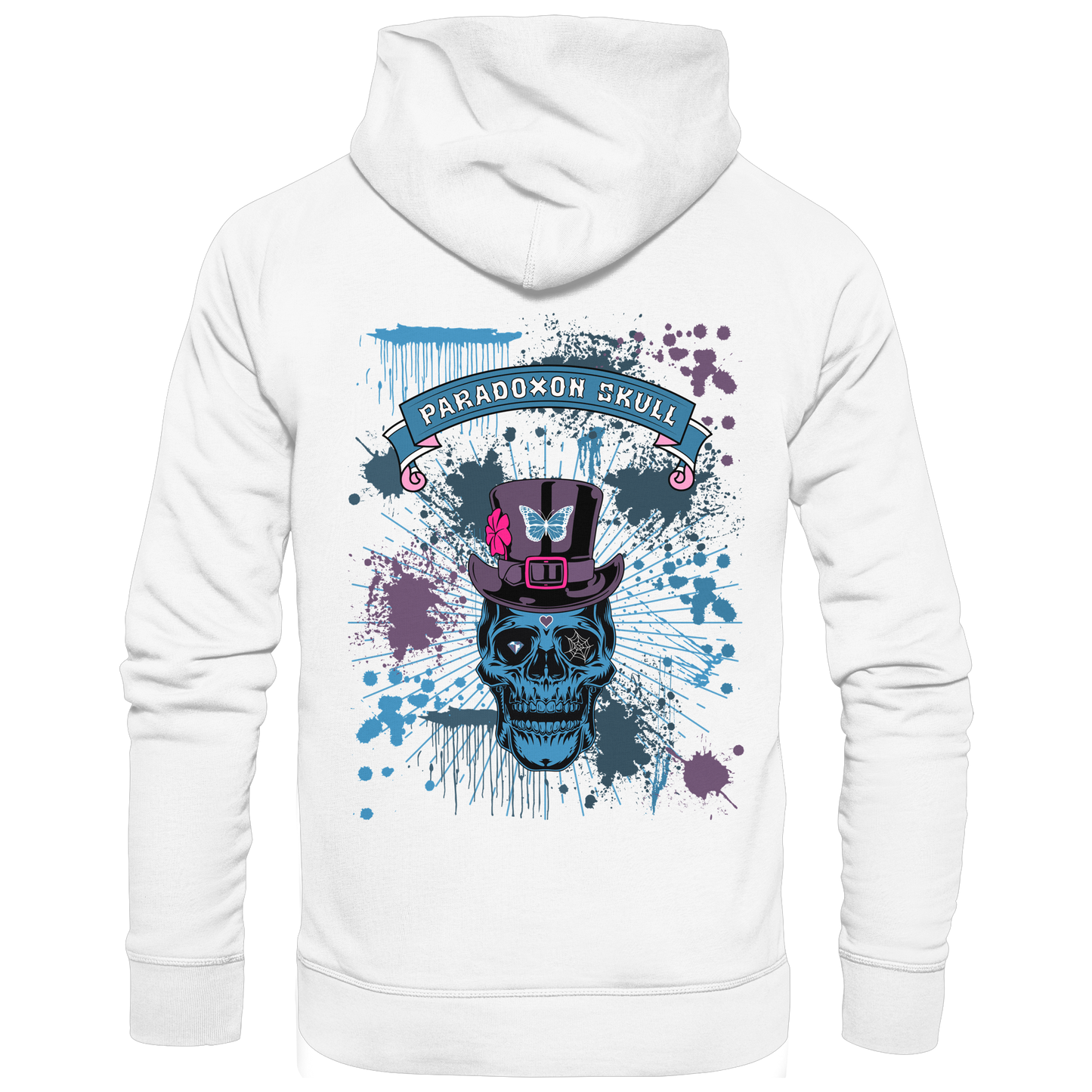 Blue Paradox Skull / Basic Hoodie