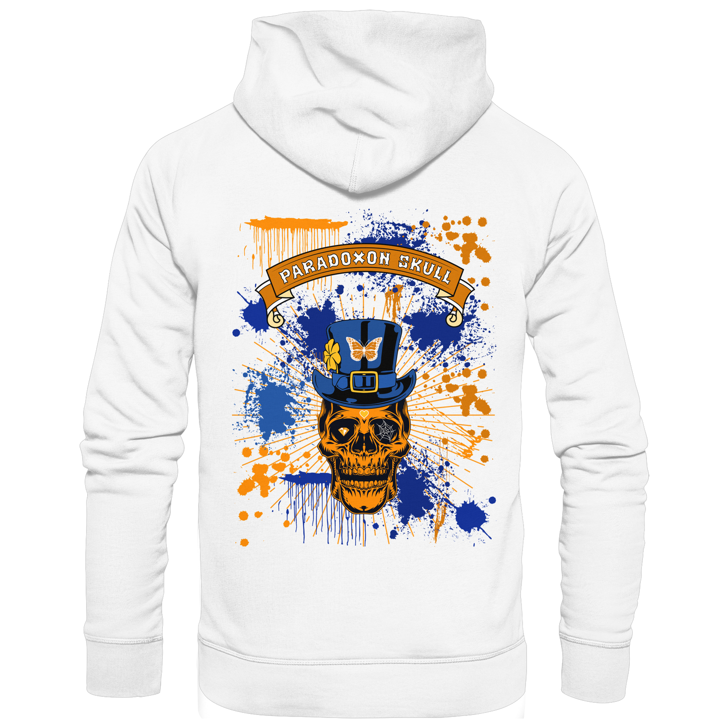 Orange Paradox Skull / Basic Hoodie
