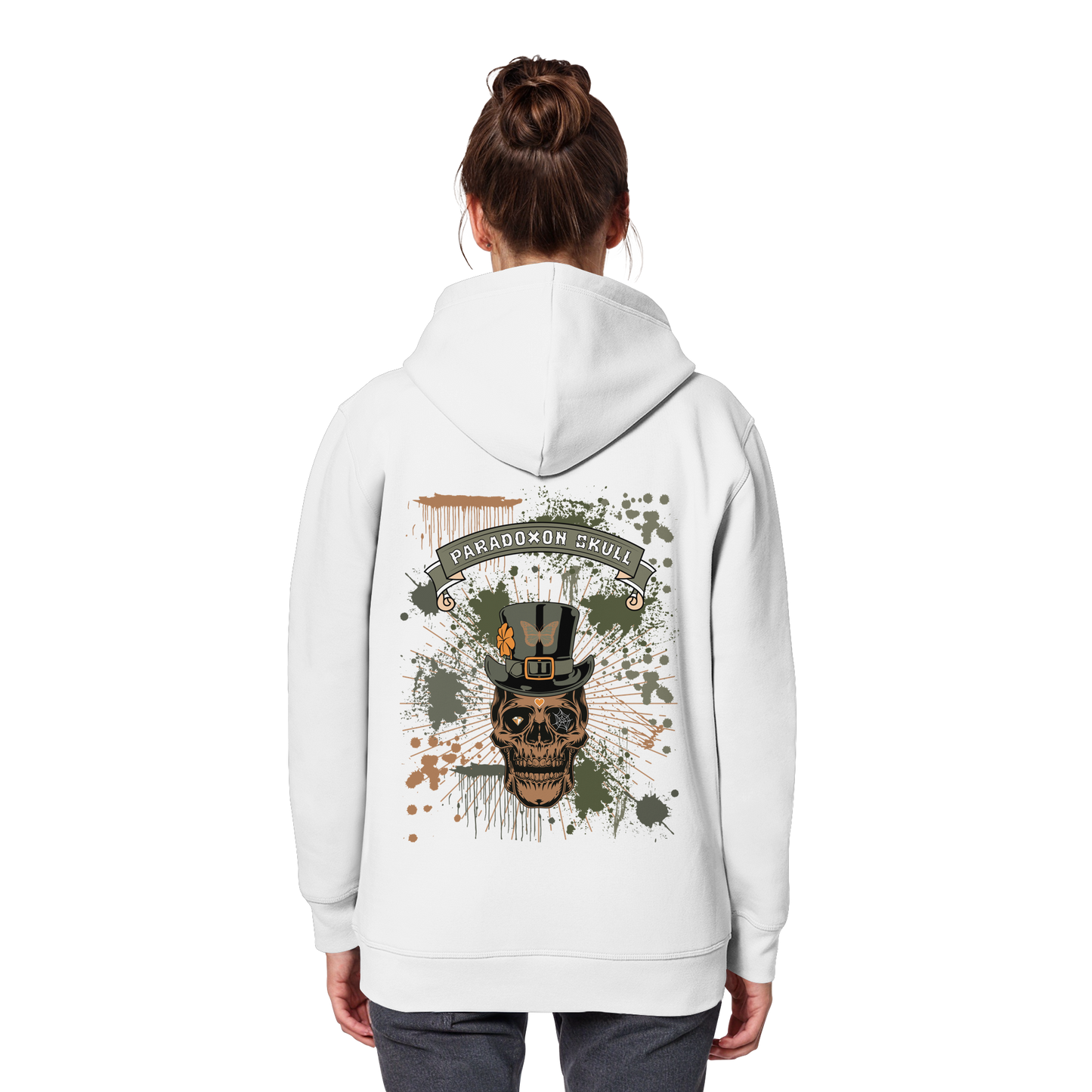 Green Paradoxon Skull / Basic Hoodie