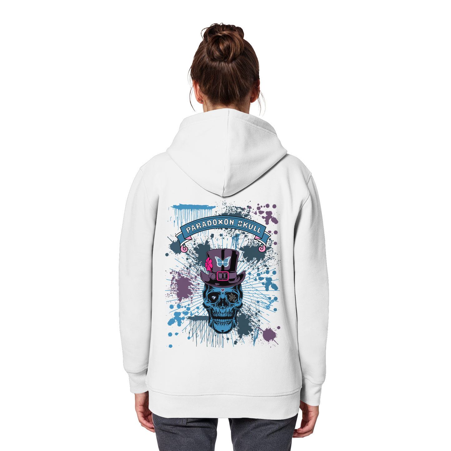 Blue Paradox Skull / Basic Hoodie