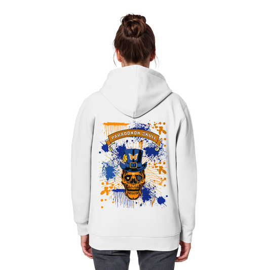 Orange Paradox Skull / Basic Hoodie
