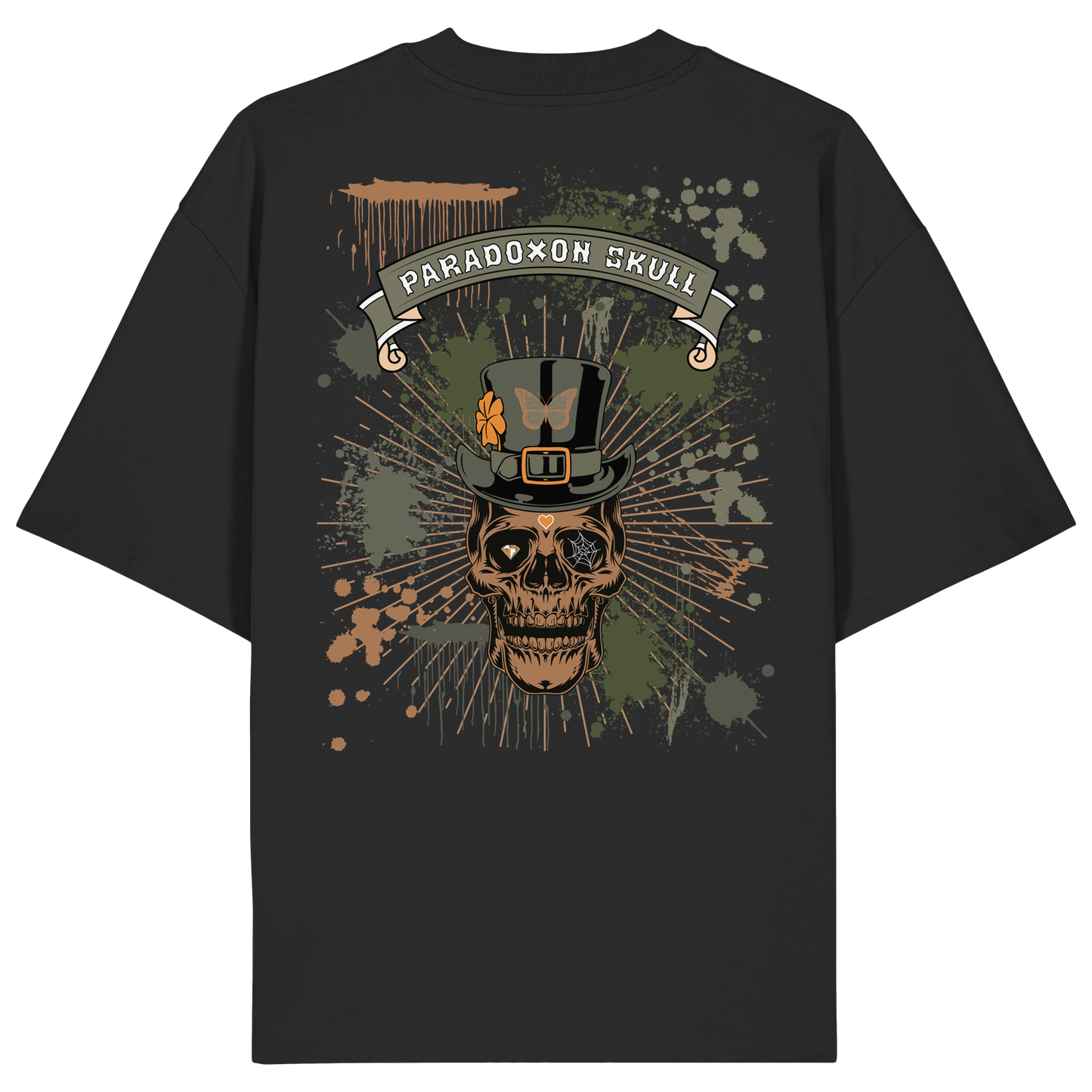 Green Paradoxon Skull  - Organic Oversize Shirt