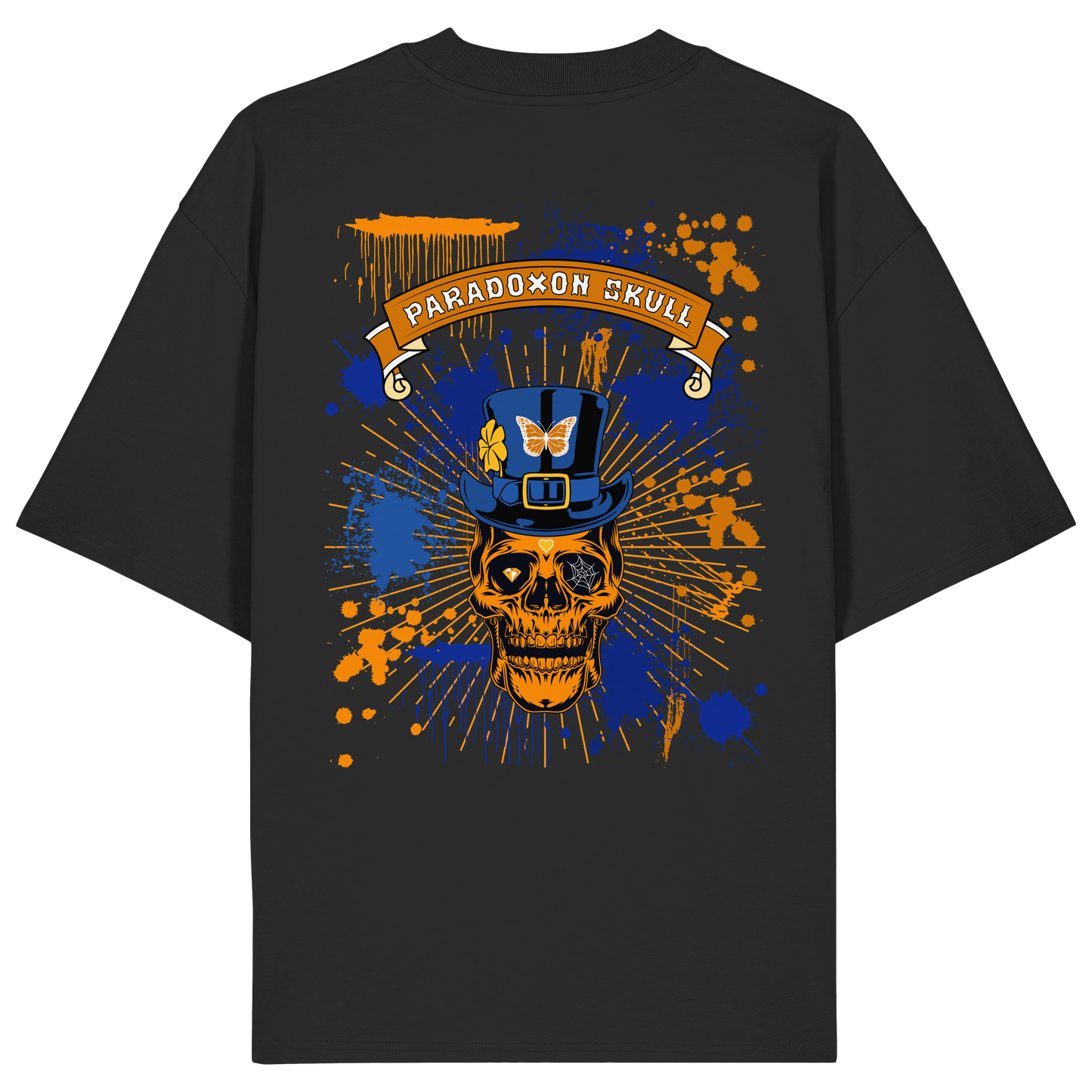 Orange Paradox Skull / Oversize Shirt