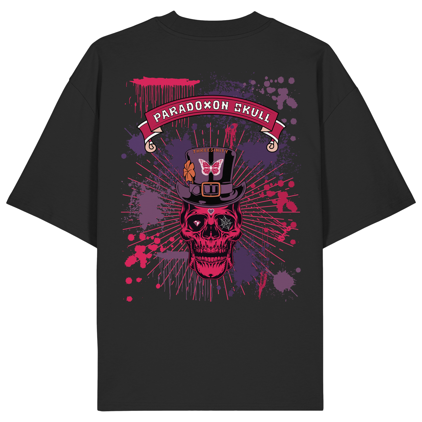 Violett Paradoxon Skull / Oversize Shirt