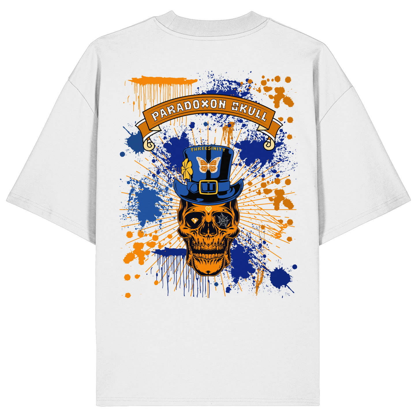 Orange Paradoxon Skull / Oversize Shirt