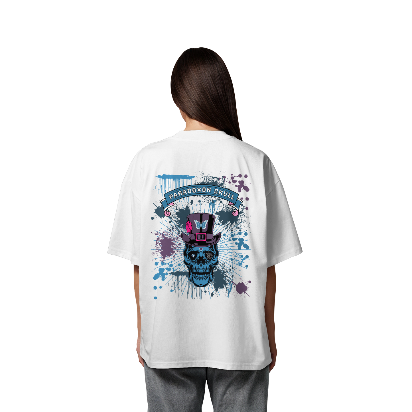 Blue Paradox Skull / Oversize Shirt