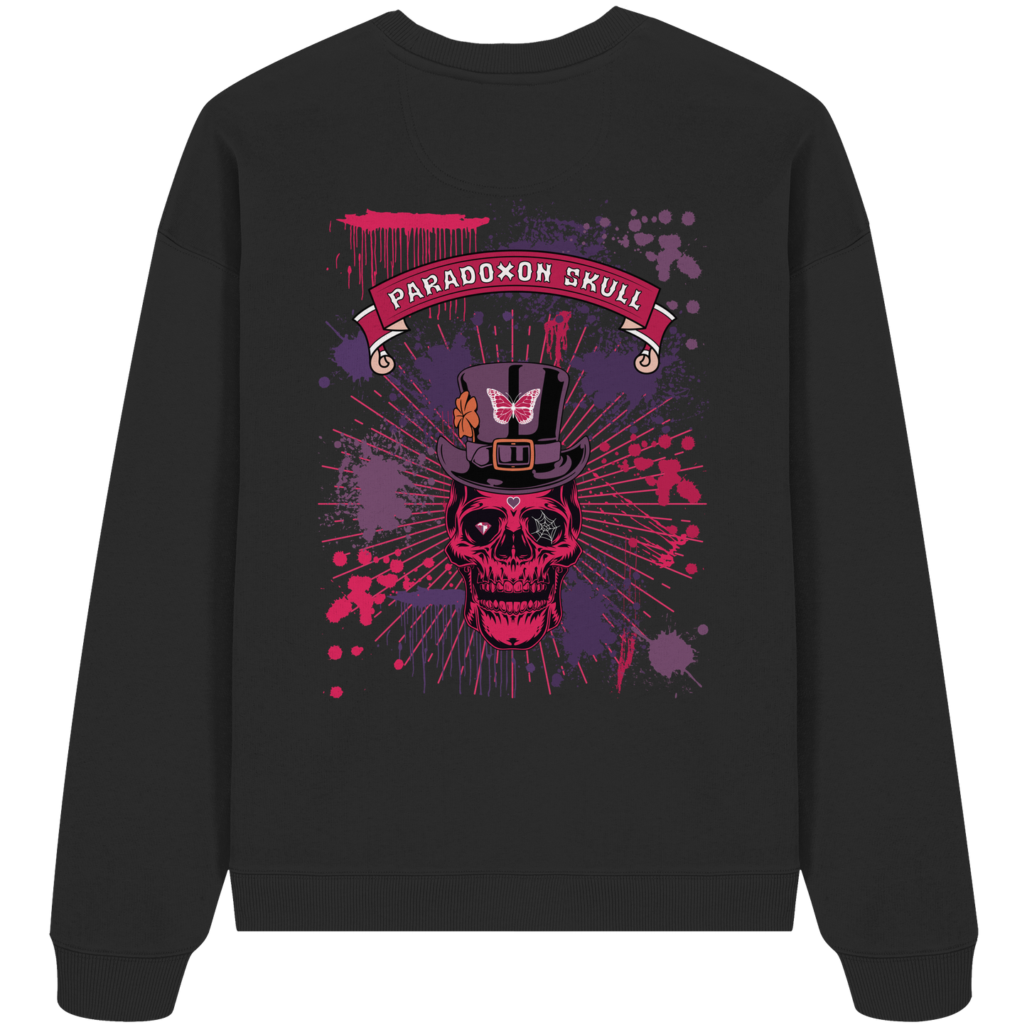 Violet Paradox Skull / Oversize Sweatshirt