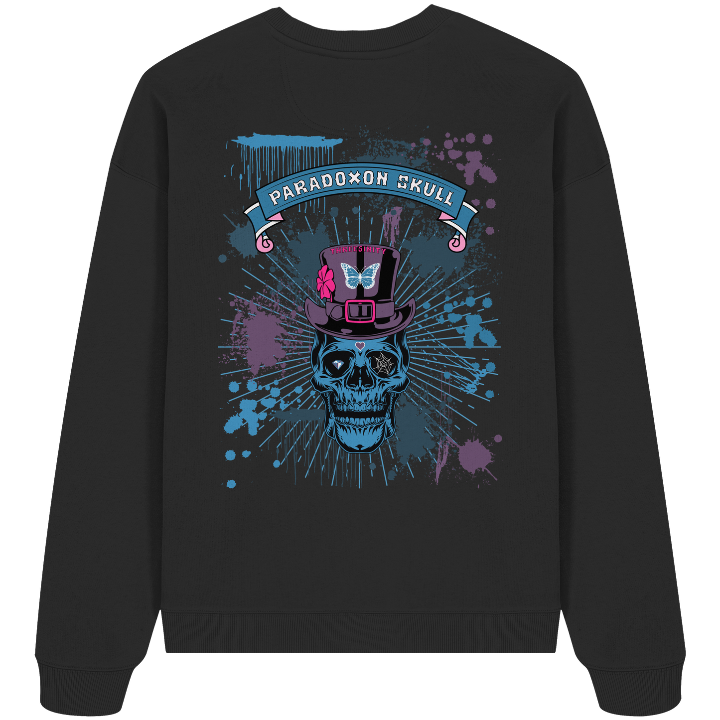 Blue Paradoxon Skull / Oversize Sweatshirt