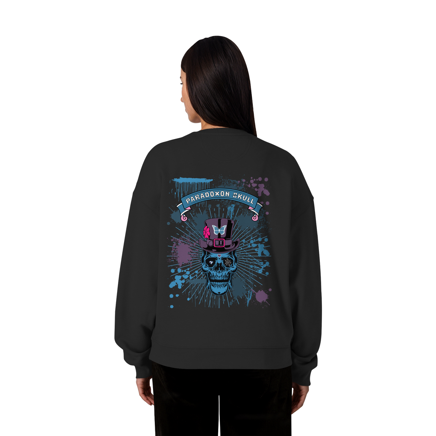 Blue Paradox Skull / Oversize Sweatshirt