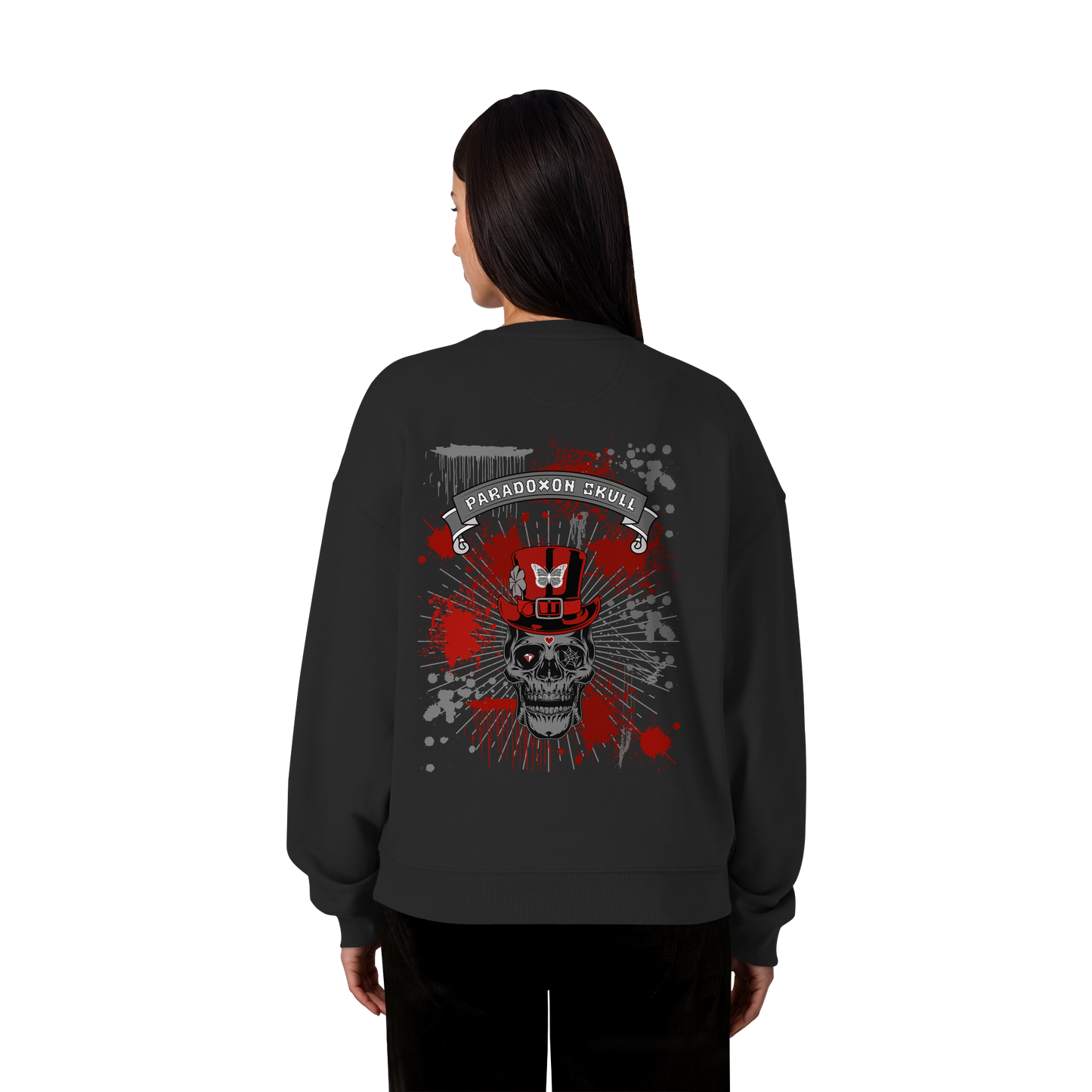 Red Paradox Skull / Oversize Sweatshirt