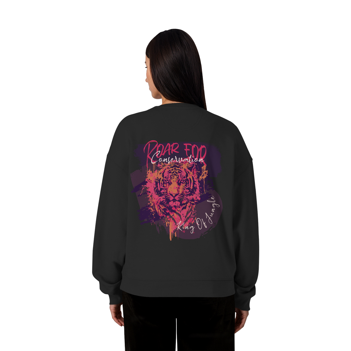 King Of Jungle Lilac / Oversized Sweatshirt