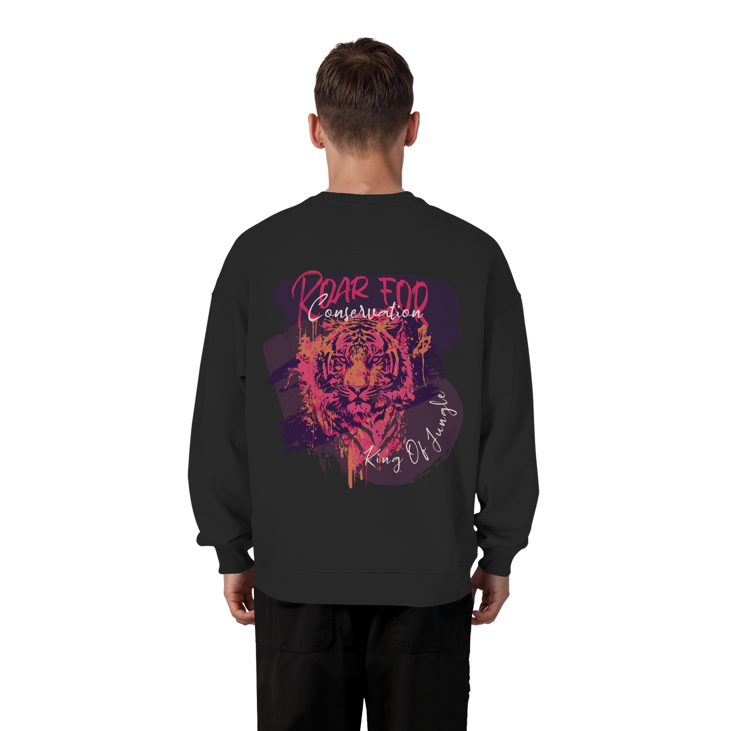 King Of Jungle Lilac / Oversized Sweatshirt