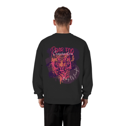 King Of Jungle Lilac / Oversized Sweatshirt